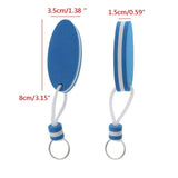 Foam Floating Keychain for Water Sports Boating Fishing Sailing - Oval Shape