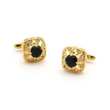 Men's Crystal Cuff Links in 5 Colors