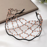 Crystal Headbands Wedding Hair Accessories Mesh Tiaras Hairbands Women Ornaments