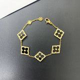 Zicorn Clover Enamel Shell Clavicle Chain Bracelet