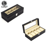 5 Grids Watch Box PU Leather Watch Organizer Box Durable