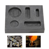 Graphite Ingot Melting Casting Combo Crucible Mold Jewelry Making Tools