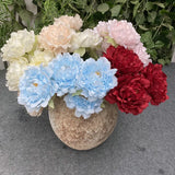 5 Artificial Peony Flower Heads Wedding Party Christmas DIY Decor