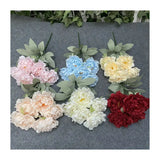5 Artificial Peony Flower Heads Wedding Party Christmas DIY Decor
