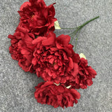 5 Artificial Peony Flower Heads Wedding Party Christmas DIY Decor
