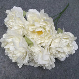 5 Artificial Peony Flower Heads Wedding Party Christmas DIY Decor