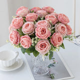 5 Peony Artificial Flowers for Home Floral Decoration DIY