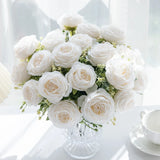 5 Peony Artificial Flowers for Home Floral Decoration DIY
