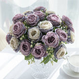 5 Peony Artificial Flowers for Home Floral Decoration DIY
