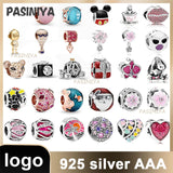 5 Heart Charms Safety Buckle Bead Charm Collection