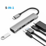 4K@60Hz DisplayPort USB-C Hub 60W PD Docking Station