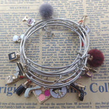 Adjustable Beauty Girl Women Sea Ins Style Charms Bangle Bracelets