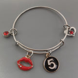 Adjustable Beauty Girl Women Sea Ins Style Charms Bangle Bracelets