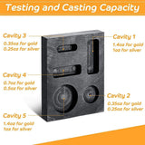 5-In-1 Graphite Casting Ingot Coin Combo Metal Casting Refining Scrap Bar