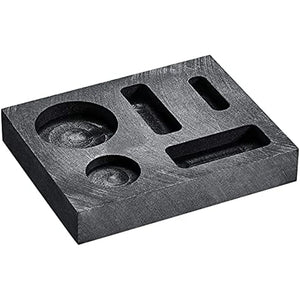 5-In-1 Graphite Casting Ingot Coin Combo Metal Casting Refining Scrap Bar