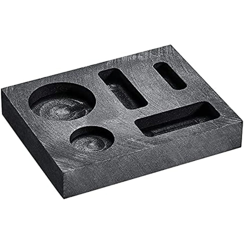 5-In-1 Graphite Casting Ingot Coin Combo Metal Casting Refining Scrap Bar