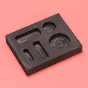 5-In-1 Graphite Coin Combo Metal Casting Mold For Melting Refining Scrap Bar