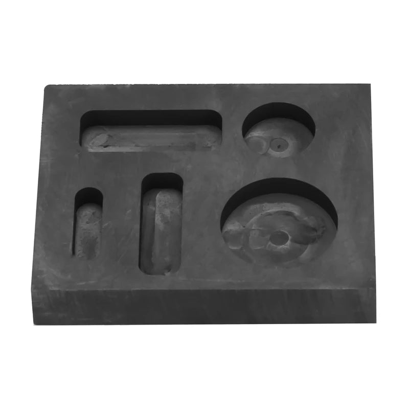 5-In-1 Graphite Coin Combo Metal Casting Mold For Melting Refining Scrap Bar
