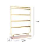 Earrings Holder Jewelry Organizer Display Stand with Wooden Base