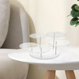 Acrylic Round Jewelry Display Stand Holder Organiser Show Rack