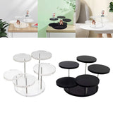 Acrylic Round Jewelry Display Stand Holder Organiser Show Rack