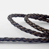 5M Braided PU Round Leather Cord DIY Jewelry Making Supplies