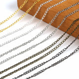 5m Gold/Bronze Plated Necklace Chain DIY Jewelry Making Findings