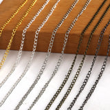 5m Gold/Bronze Plated Necklace Chain DIY Jewelry Making Findings