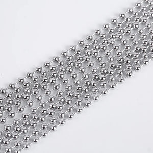 5m Stainless Steel Ball Beads Chains Jewelry Making DIY Necklace Findings