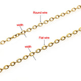 5m 1-3mm Stainless Steel Cross Necklace Chains Bulk