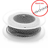 5m 1-3mm Stainless Steel Cross Necklace Chains Bulk