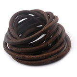 5M 5mm Soft Leather Cord Round Rope String DIY Jewelry Making Necklace Bracelet