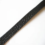 5M Embossed 10mm Flat Real Leather Cord Jewelry Findings