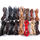 5m Leather Cord 3mm Round/Flat for Bracelets Necklace DIY Jewelry Making