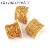 5m Flat Oval Cable Chain for DIY Jewelry Making Findings