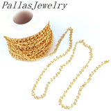 5m Flat Oval Cable Chain for DIY Jewelry Making Findings