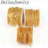 5m Flat Oval Cable Chain for DIY Jewelry Making Findings