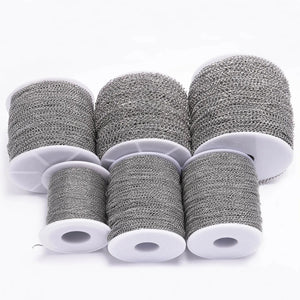 5m Stainless Steel Necklace Chains Bulk DIY Jewelry Findings Making Supplies
