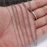 5m Stainless Steel Necklace Chains Bulk DIY Jewelry Findings Making Supplies