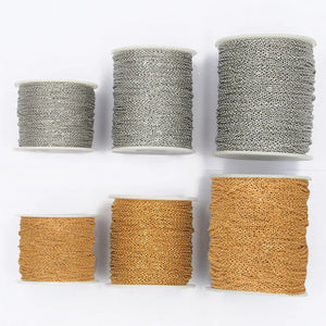 5M Stainless Steel Round Chain Necklace DIY Jewelry Making
