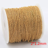 5M Stainless Steel Round Chain Necklace DIY Jewelry Making