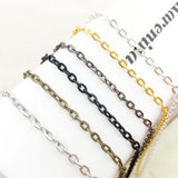 Iron Cross Chain 5m Lot DIY Necklace Lobster Clasp Jewelry Making Material