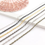 Iron Cross Chain 5m Lot DIY Necklace Lobster Clasp Jewelry Making Material