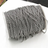 5m Stainless Steel Cross Necklace Chains Bulk for DIY Jewelry Making