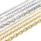 5m Stainless Steel Cross Necklace Chains for DIY Jewelry Making