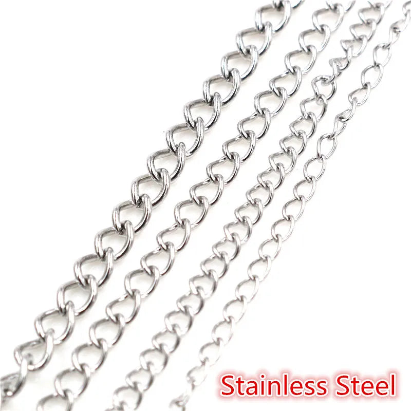 5m Stainless Steel Chains for DIY Jewelry Making