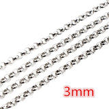 5m Stainless Steel Plated O Style Necklace Chains DIY Jewelry Making