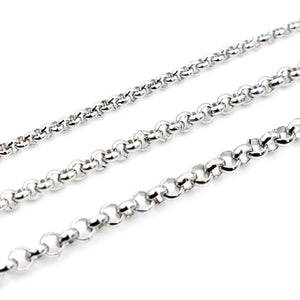 5m Stainless Steel Plated O Style Necklace Chains DIY Jewelry Making