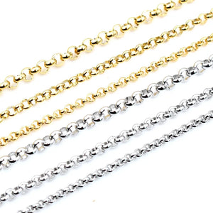 5m Stainless Steel Plated O Style Necklace Chains DIY Jewelry Making