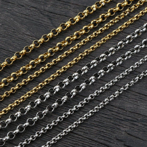 5 Meters Stainless Steel Plated BL O Style Necklace Chains DIY Jewelry Findings